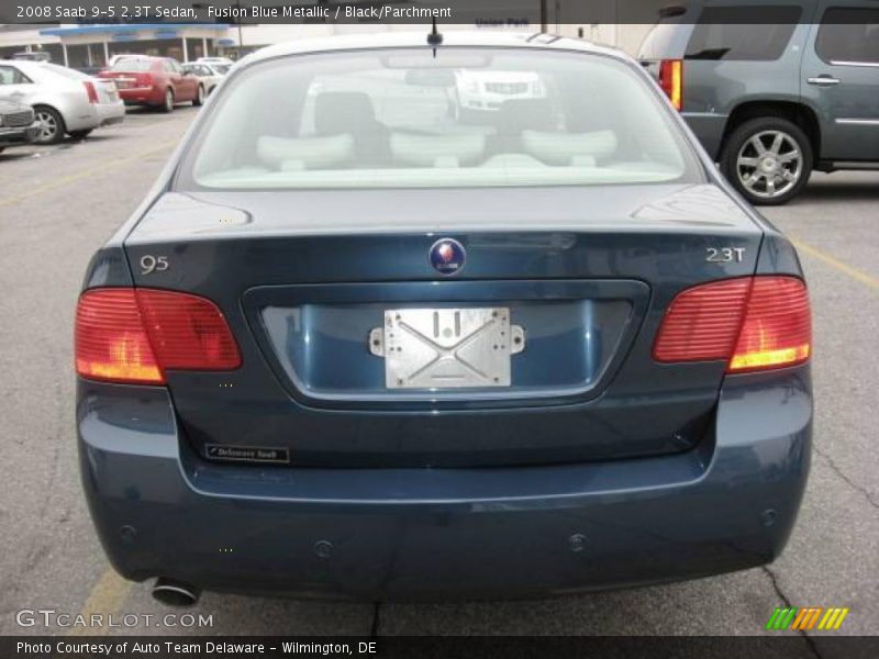 Fusion Blue Metallic / Black/Parchment 2008 Saab 9-5 2.3T Sedan