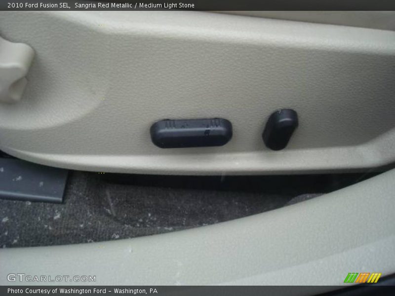Sangria Red Metallic / Medium Light Stone 2010 Ford Fusion SEL