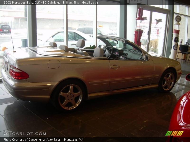 Brilliant Silver Metallic / Ash 2002 Mercedes-Benz CLK 430 Cabriolet