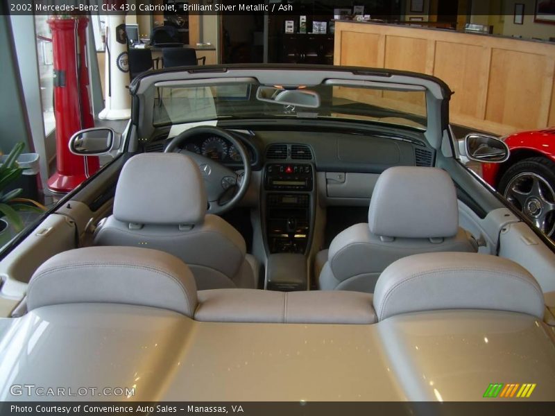 Brilliant Silver Metallic / Ash 2002 Mercedes-Benz CLK 430 Cabriolet