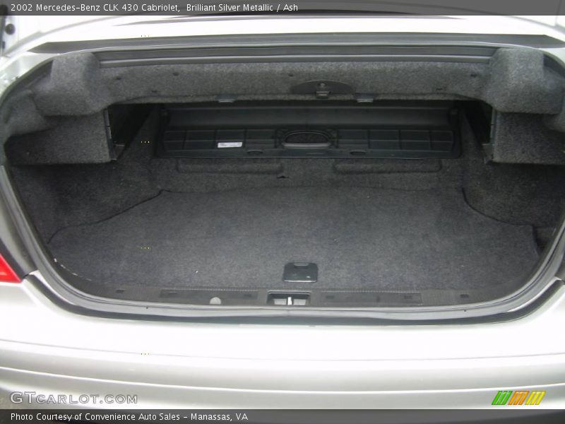 Brilliant Silver Metallic / Ash 2002 Mercedes-Benz CLK 430 Cabriolet