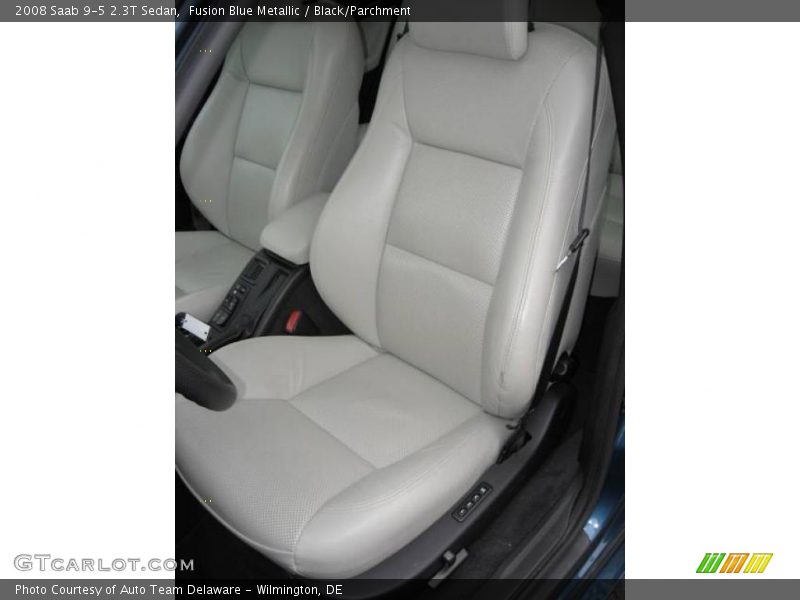 Fusion Blue Metallic / Black/Parchment 2008 Saab 9-5 2.3T Sedan