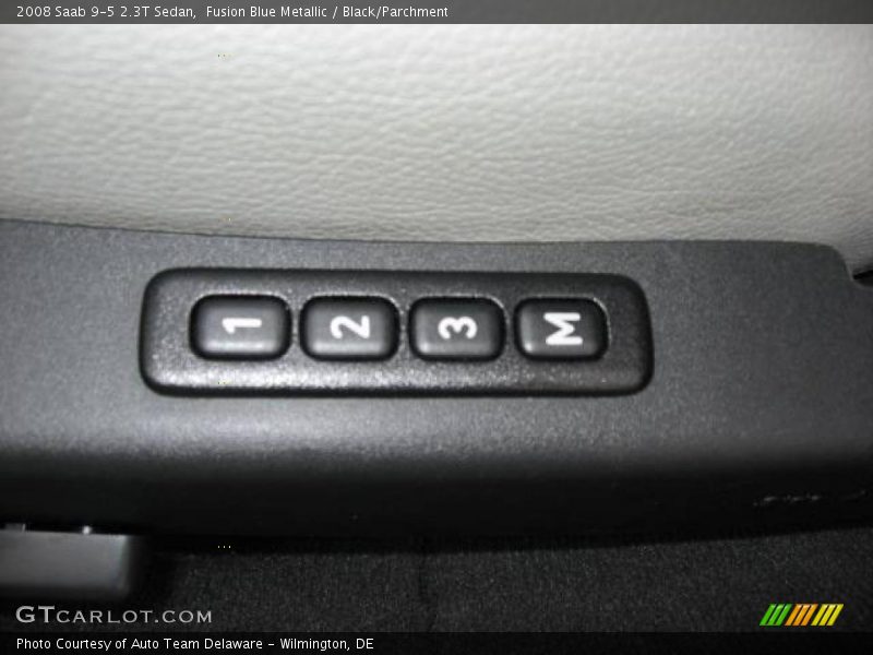 Fusion Blue Metallic / Black/Parchment 2008 Saab 9-5 2.3T Sedan