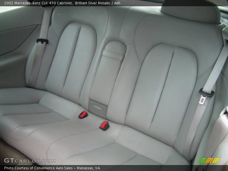 Brilliant Silver Metallic / Ash 2002 Mercedes-Benz CLK 430 Cabriolet