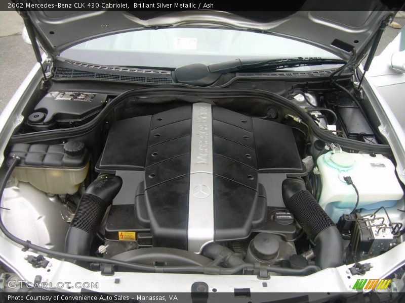 Brilliant Silver Metallic / Ash 2002 Mercedes-Benz CLK 430 Cabriolet