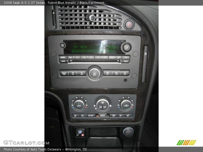 Fusion Blue Metallic / Black/Parchment 2008 Saab 9-5 2.3T Sedan