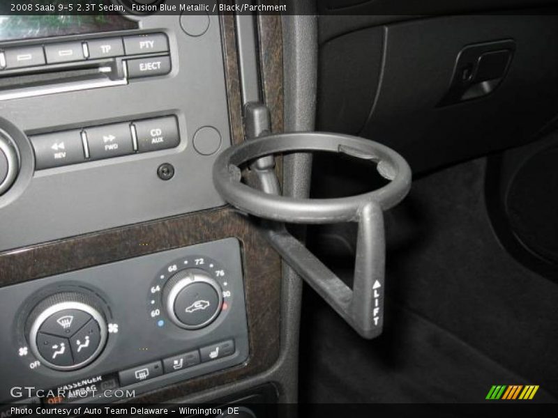 Fusion Blue Metallic / Black/Parchment 2008 Saab 9-5 2.3T Sedan