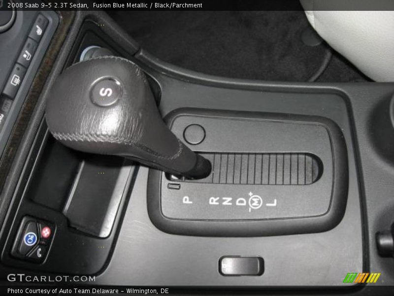 Fusion Blue Metallic / Black/Parchment 2008 Saab 9-5 2.3T Sedan