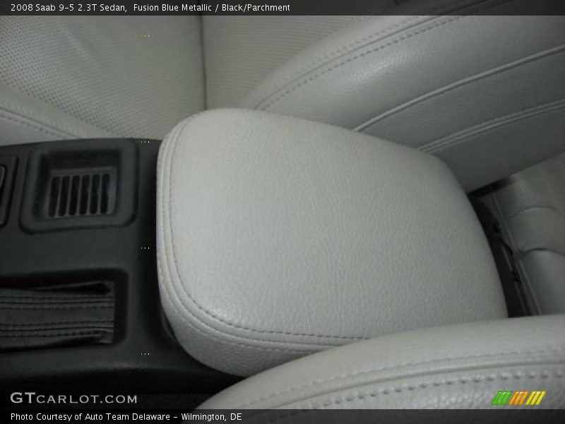 Fusion Blue Metallic / Black/Parchment 2008 Saab 9-5 2.3T Sedan