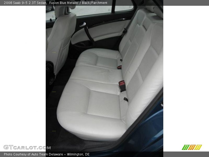 Fusion Blue Metallic / Black/Parchment 2008 Saab 9-5 2.3T Sedan