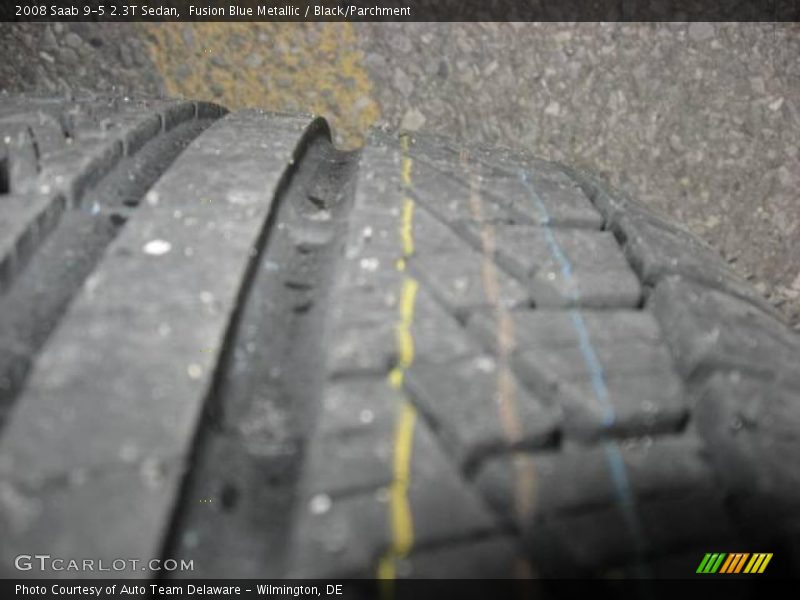 Fusion Blue Metallic / Black/Parchment 2008 Saab 9-5 2.3T Sedan