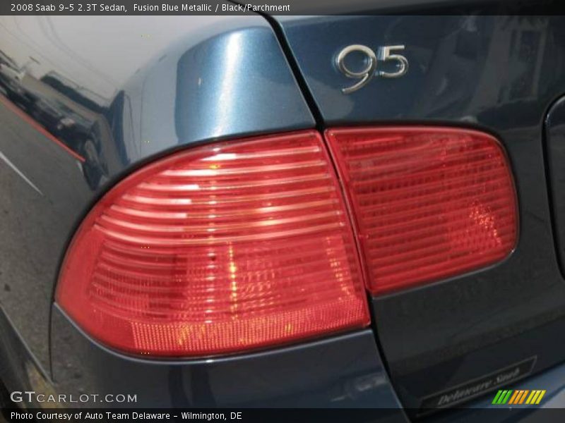 Fusion Blue Metallic / Black/Parchment 2008 Saab 9-5 2.3T Sedan