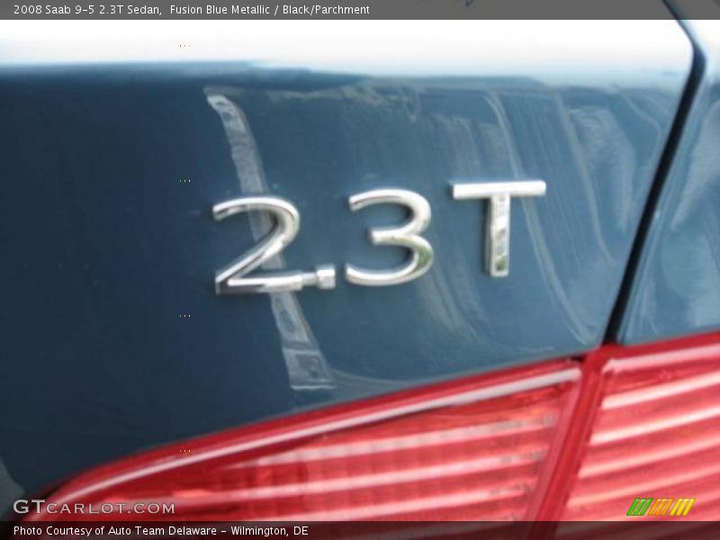 Fusion Blue Metallic / Black/Parchment 2008 Saab 9-5 2.3T Sedan