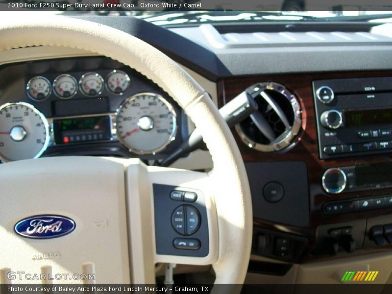 Oxford White / Camel 2010 Ford F250 Super Duty Lariat Crew Cab