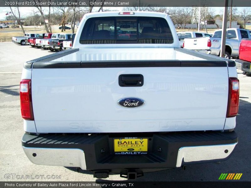 Oxford White / Camel 2010 Ford F250 Super Duty Lariat Crew Cab