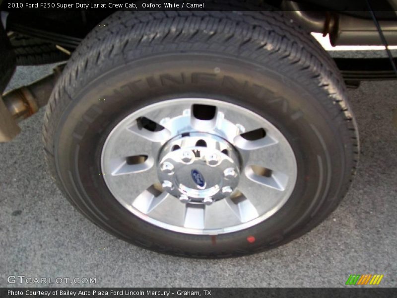 Oxford White / Camel 2010 Ford F250 Super Duty Lariat Crew Cab
