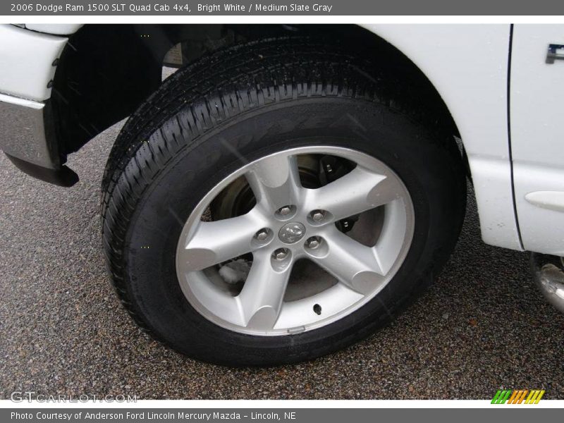 Bright White / Medium Slate Gray 2006 Dodge Ram 1500 SLT Quad Cab 4x4