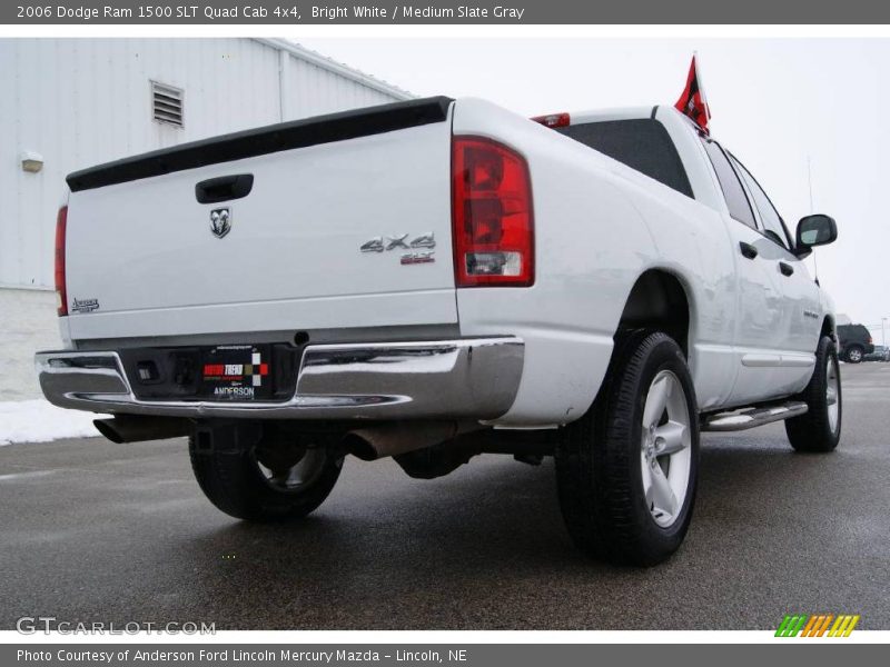 Bright White / Medium Slate Gray 2006 Dodge Ram 1500 SLT Quad Cab 4x4