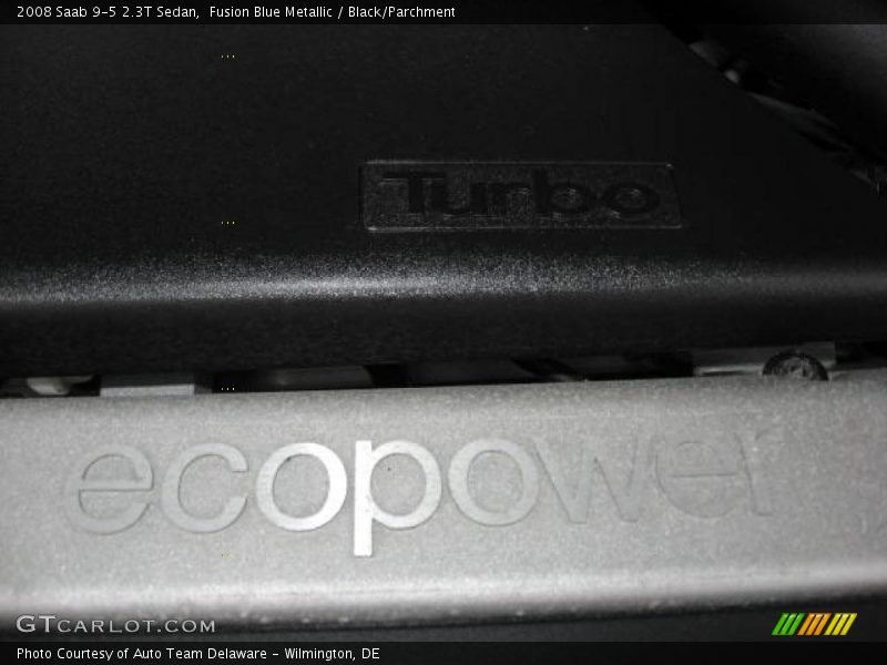 Fusion Blue Metallic / Black/Parchment 2008 Saab 9-5 2.3T Sedan