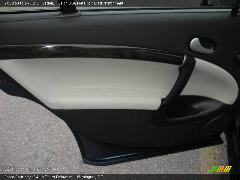 Fusion Blue Metallic / Black/Parchment 2008 Saab 9-5 2.3T Sedan