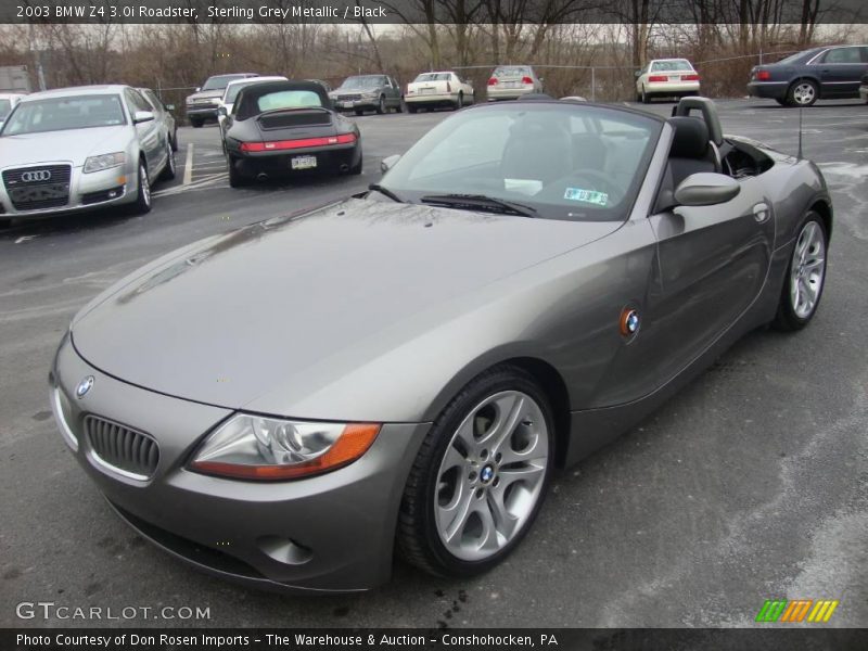 Sterling Grey Metallic / Black 2003 BMW Z4 3.0i Roadster