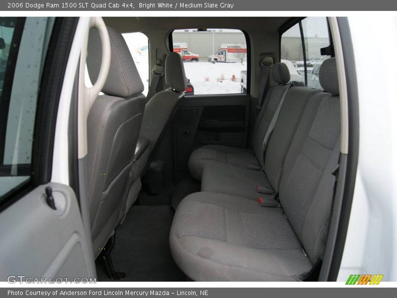 Bright White / Medium Slate Gray 2006 Dodge Ram 1500 SLT Quad Cab 4x4