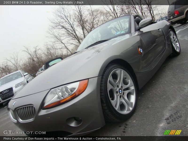 Sterling Grey Metallic / Black 2003 BMW Z4 3.0i Roadster