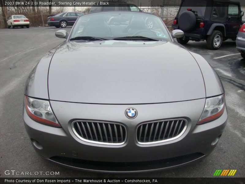 Sterling Grey Metallic / Black 2003 BMW Z4 3.0i Roadster