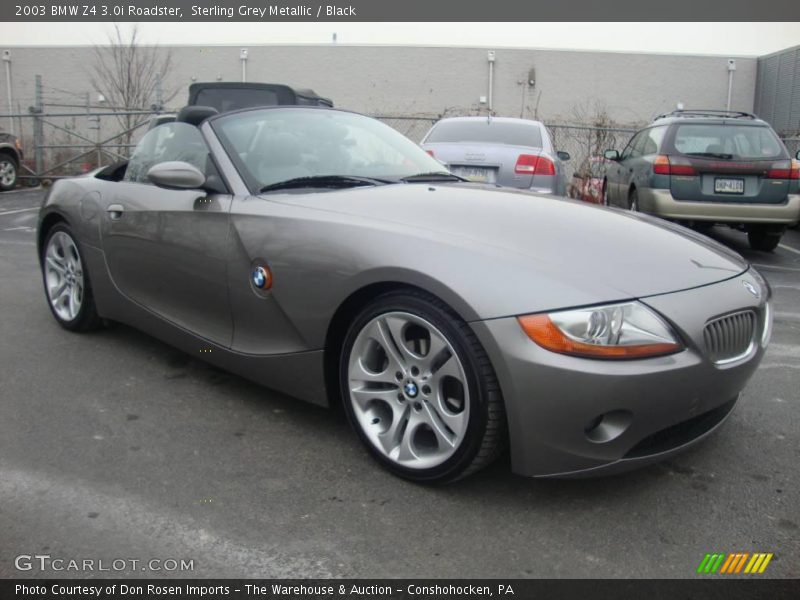 Sterling Grey Metallic / Black 2003 BMW Z4 3.0i Roadster