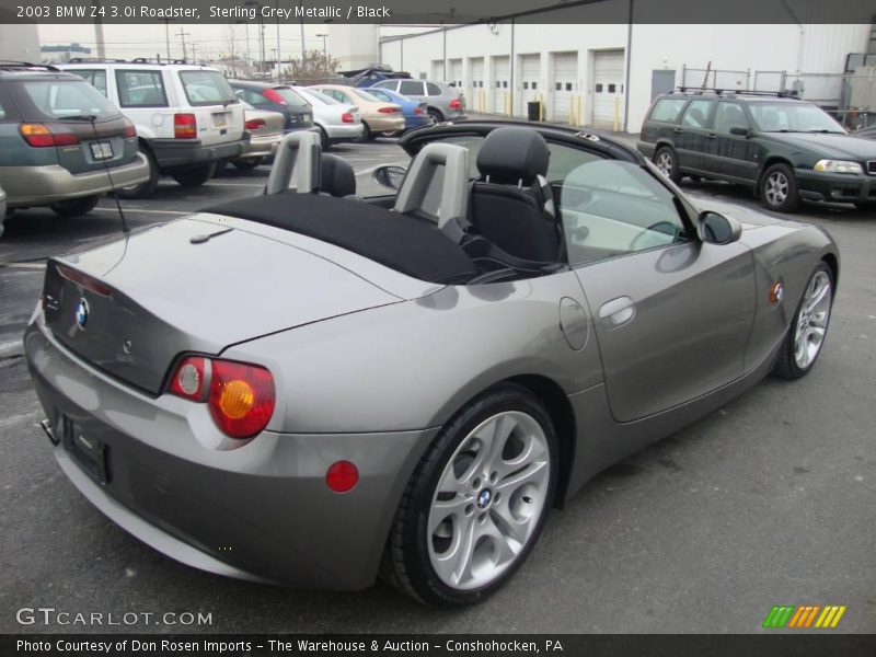 Sterling Grey Metallic / Black 2003 BMW Z4 3.0i Roadster