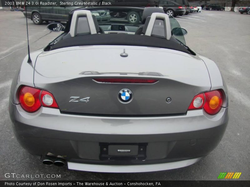 Sterling Grey Metallic / Black 2003 BMW Z4 3.0i Roadster