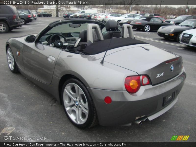 Sterling Grey Metallic / Black 2003 BMW Z4 3.0i Roadster