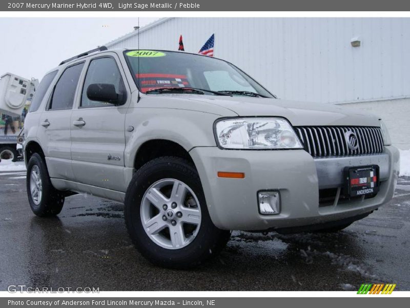 Light Sage Metallic / Pebble 2007 Mercury Mariner Hybrid 4WD