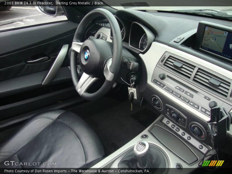 Sterling Grey Metallic / Black 2003 BMW Z4 3.0i Roadster