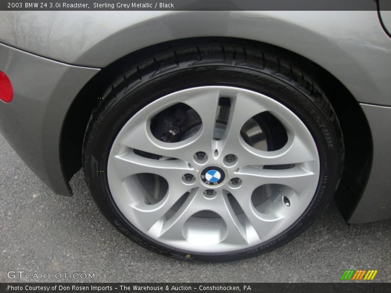 Sterling Grey Metallic / Black 2003 BMW Z4 3.0i Roadster