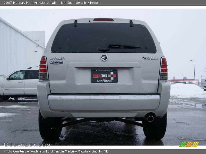 Light Sage Metallic / Pebble 2007 Mercury Mariner Hybrid 4WD