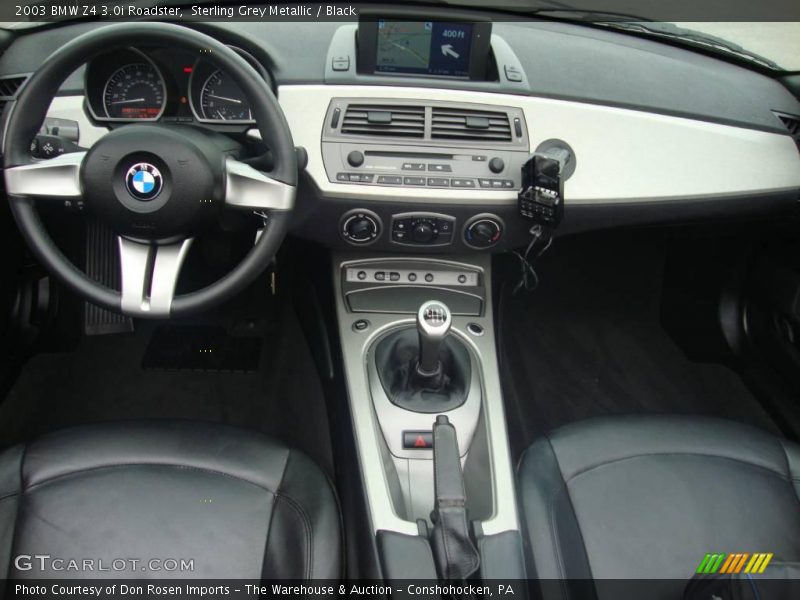 Sterling Grey Metallic / Black 2003 BMW Z4 3.0i Roadster