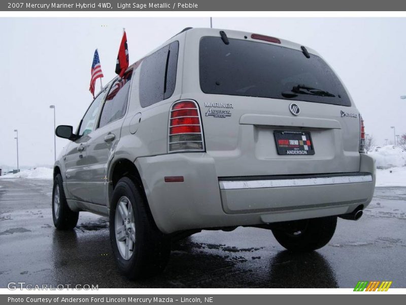 Light Sage Metallic / Pebble 2007 Mercury Mariner Hybrid 4WD