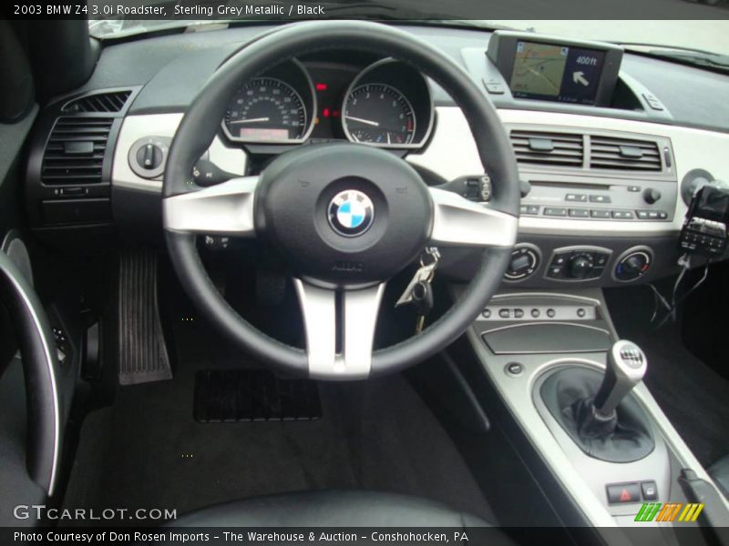Sterling Grey Metallic / Black 2003 BMW Z4 3.0i Roadster