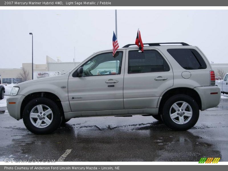Light Sage Metallic / Pebble 2007 Mercury Mariner Hybrid 4WD
