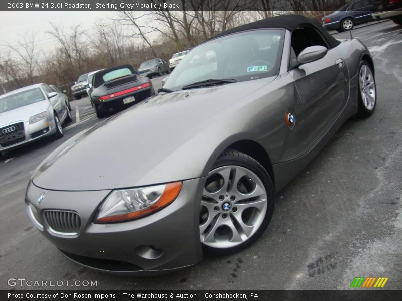 Sterling Grey Metallic / Black 2003 BMW Z4 3.0i Roadster
