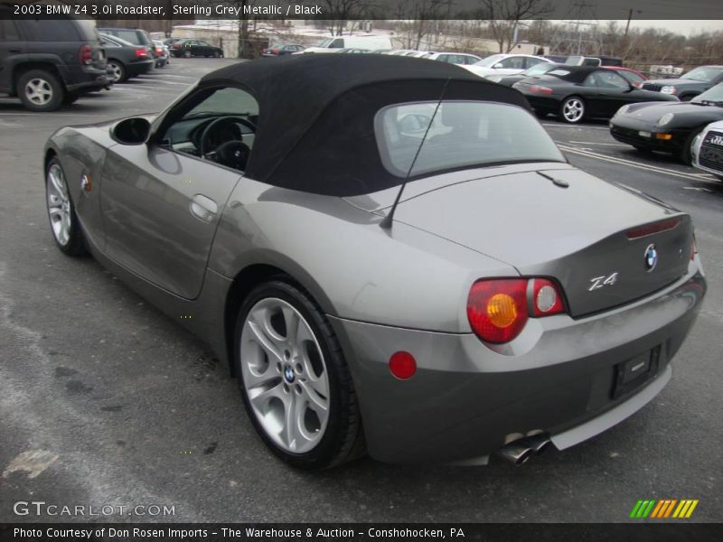 Sterling Grey Metallic / Black 2003 BMW Z4 3.0i Roadster