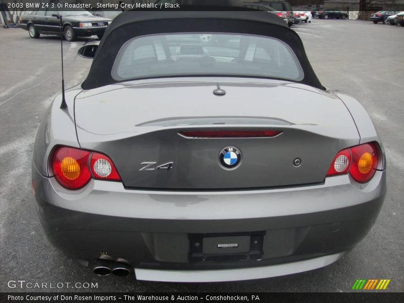 Sterling Grey Metallic / Black 2003 BMW Z4 3.0i Roadster
