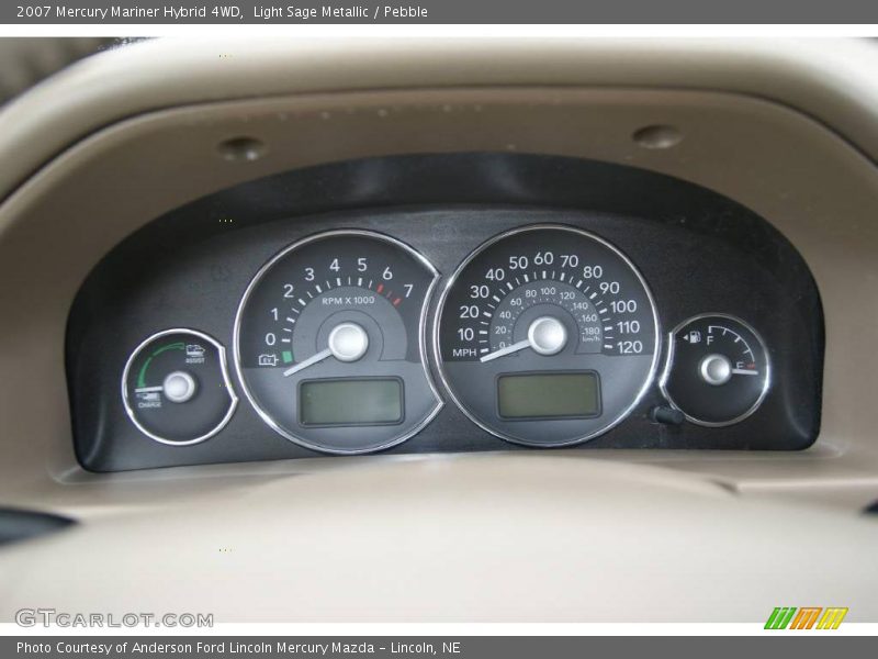 Light Sage Metallic / Pebble 2007 Mercury Mariner Hybrid 4WD