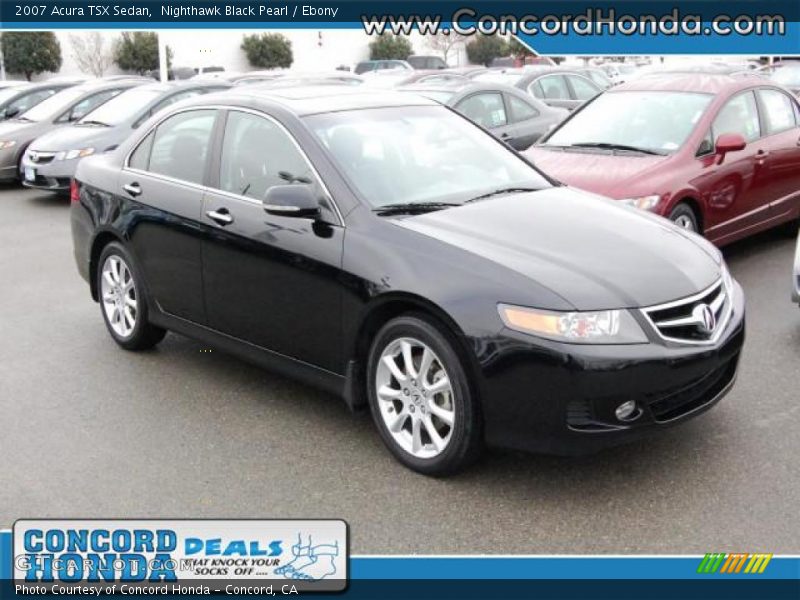 Nighthawk Black Pearl / Ebony 2007 Acura TSX Sedan