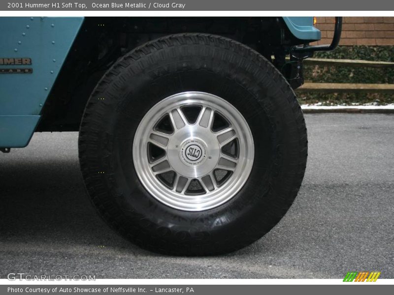 Ocean Blue Metallic / Cloud Gray 2001 Hummer H1 Soft Top