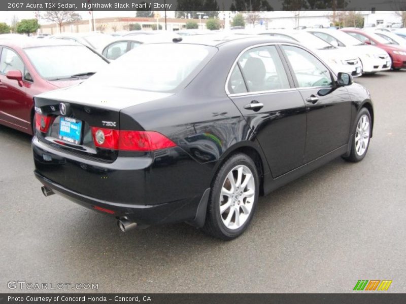 Nighthawk Black Pearl / Ebony 2007 Acura TSX Sedan
