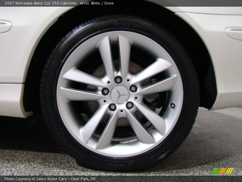 Arctic White / Stone 2007 Mercedes-Benz CLK 350 Cabriolet