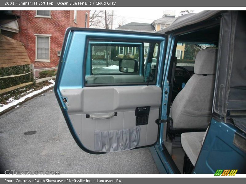 Ocean Blue Metallic / Cloud Gray 2001 Hummer H1 Soft Top