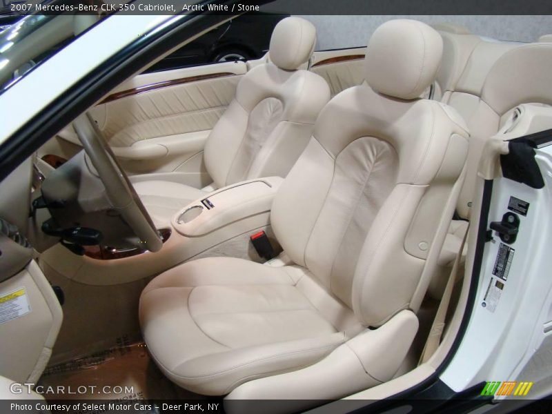 Arctic White / Stone 2007 Mercedes-Benz CLK 350 Cabriolet